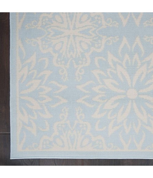 Nourison Jubilant Area Rug JUB06-Ivory/Light Blue