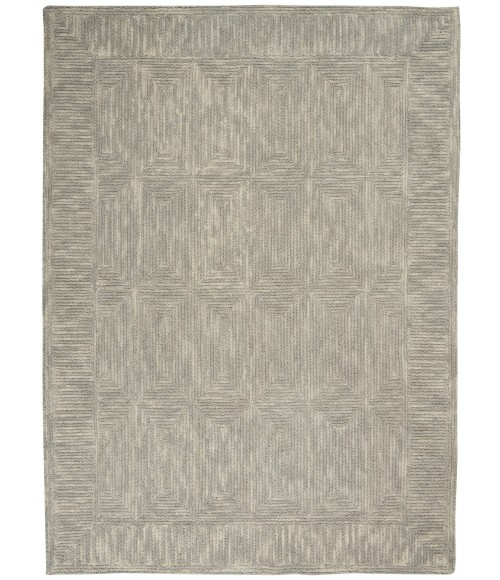 Nourison Vail Grey VAI04 3 ft. 9 in. X 5 ft. 9 in. Rect. Rug