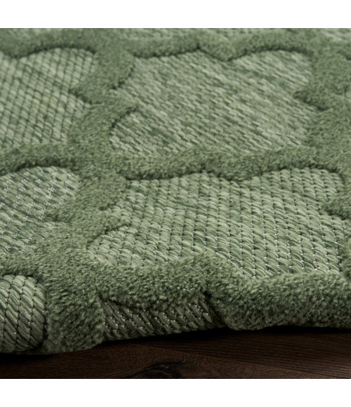 Nourison Home Easy Care Green NES01 4 ft. Round Rug