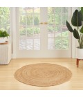 Nourison Natural Jute Natural NJT03 5 ft. X Round Rug