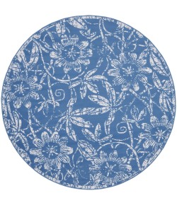 Nourison Whimsicle - Whs05 Blue Area Rug 8 ft. X Round