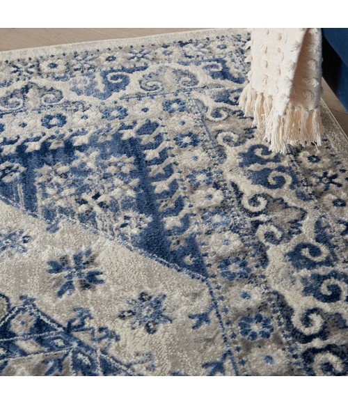 Nourison CYRUS Area Rug Nourison Cyrus Area Rug CYR05-Ivory Blue