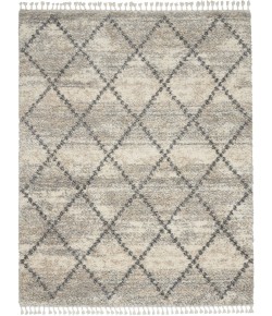Nourison Home Oslo Shag OSL01 Ivory/Grey 7 ft. 10 in. X 10 ft. 6 in. Area Rug