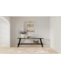 Nourison Astra Machine Washable Beige ASW11 3 ft. 3 in. X 5 ft. Rectangle Rug