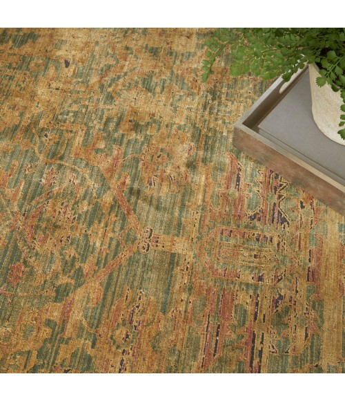 Nourison Luxurious Olive LRS01 8 ft. X 10 ft. Rect. Rug