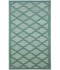 Nourison Easy Care Aqua Teal NES01 2 ft. X 6 ft. Rectangle Rug