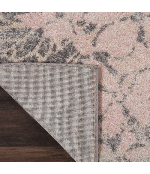Nourison Tranquil Runner Area Rug TRA08-Grey/Pink