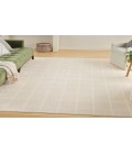 Nourison Serenity Home Ivory Cream SRH05 7 ft. 10 in. X 9 ft. 10 in. Rectangle Rug