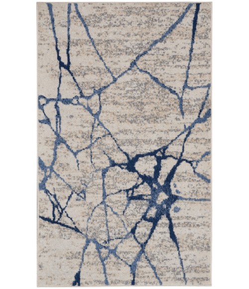 Calvin Klein River Flow Area Rug RFV05 Ivory Blue