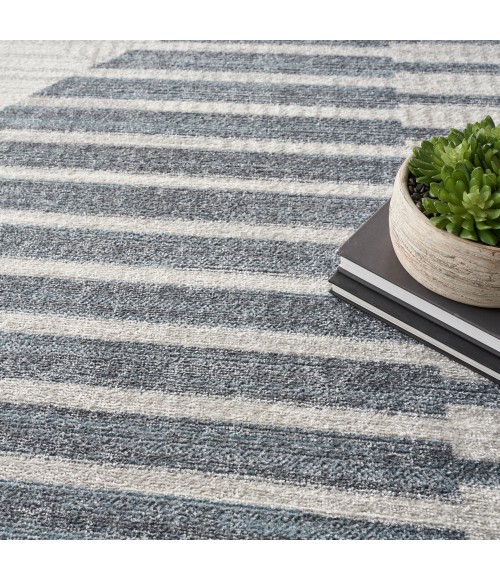 Nourison Astra Machine Washable Area Rug ASW03 Ivory Blue