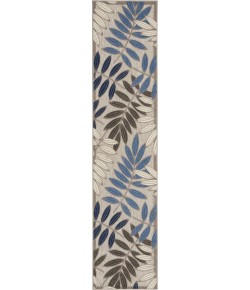 Nourison Aloha - Alh18 Grey Blue Area Rug 2 ft. X 6 ft. Rectangle