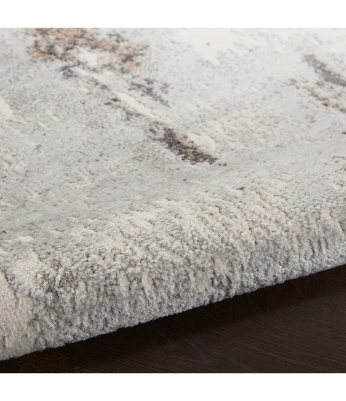 Nourison Elation Area Rug ETN06 Grey Ivory 9' x 12'