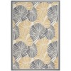 Nourison Wav01/Sun & Shade - Snd87 Grey Area Rug 5 ft. 3 X 7 ft. 5 Rectangle