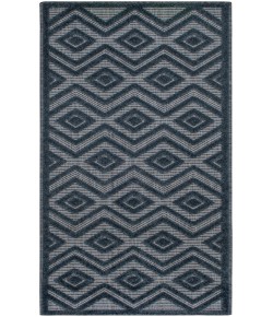 Nourison Versatile Navy Blue NRV01 2 ft. X 6 ft. Rectangle Rug