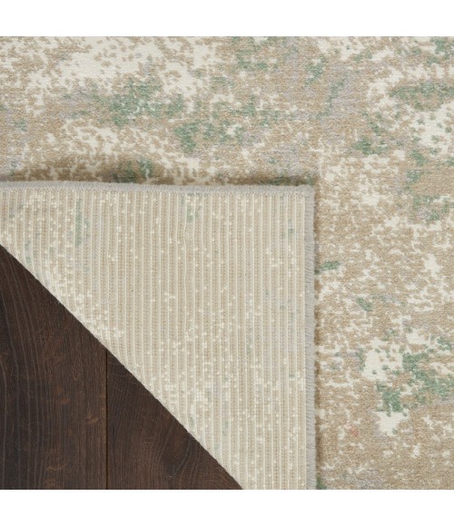 Nourison Twilight Area Rug TWI06 Ivory Green 7'9" x 9'9"