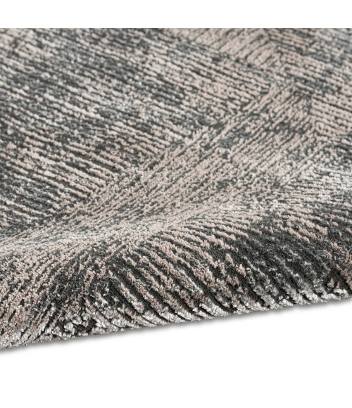 Calvin Klein Irradiant Area Rug IRR01 Black Ivory