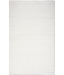 Nourison Washable Essentials Ivory Grey WAE01 6 ft. X 9 ft. Rectangle Rug