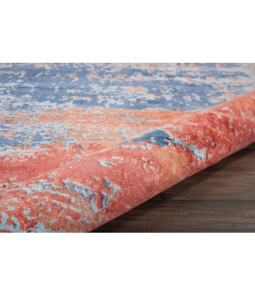 kathy ireland Home Safari Dreams Area Rug KI374-Blue/Brick