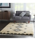 Nourison Scandinavian Shag Ivory/Blue Rug SCN03 5 ft. 3 in. X 7 ft. 9 in. Rect. - Rugs Town Nourison Scandinavian Shag Ivory/Blue SCN03 5 ft. 3 in. X 7 ft. 9 in. Rect. Rug