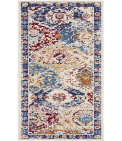 Nourison Grafix Blue Multicolor GRF31 2 ft. 3 in. X 7 ft. 6 in. Rectangle Rug
