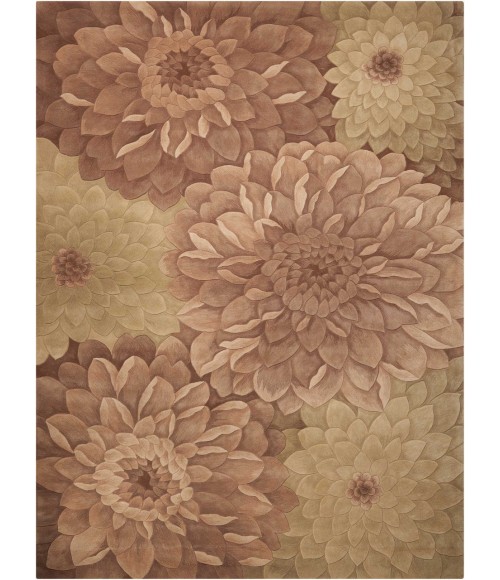 Nourison TROPICS Area Rug Nourison Tropics Area Rug TS11-Taupe/Green