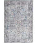 Nicole Curtis Machine Washable Series 1 Area Rug SR104 Blue 4' x 6'