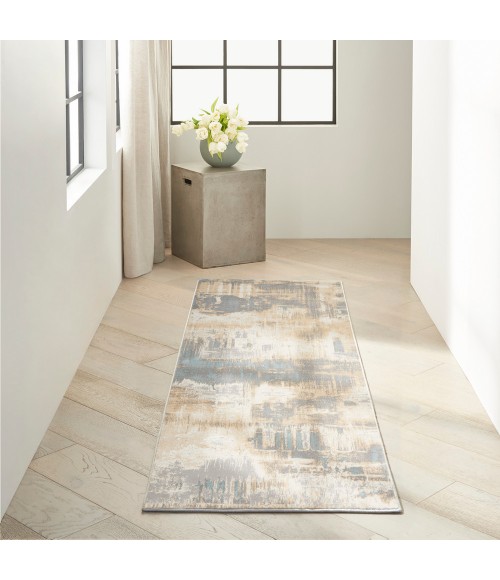 Calvin Klein Enchanting Area Rug ECH02 Ivory/Seaglass