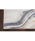 Nourison Astra Machine Washable Ivory Blue ASW15 2 ft. X 6 ft. Rectangle Rug