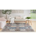 Nourison Washable Decor Ivory Multicolor Rug WSD01 5 ft. 3 in. X 7 ft. Rectangle - Rugs Town Nourison Washable Decor Ivory Multicolor WSD01 5 ft. 3 in. X 7 ft. Rectangle Rug