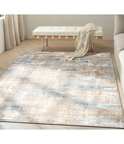 Calvin Klein Ck950 Rush - Ck951 Blue Beige Area Rug 5 ft. 3 in. X 7 ft. 3 in. Rectangle