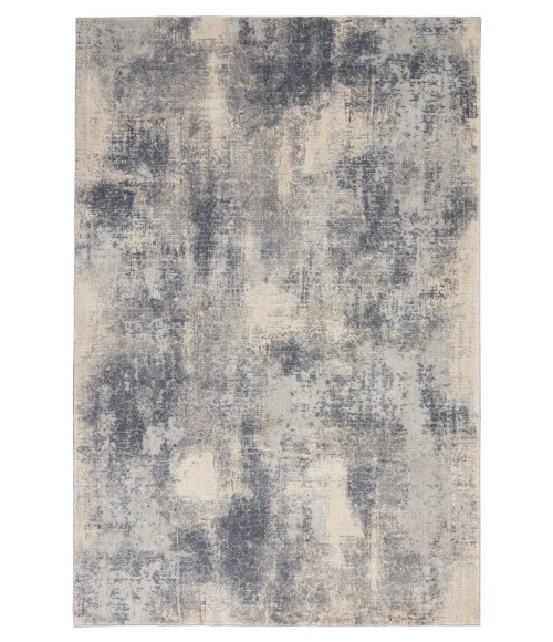 Nourison Rustic Textures Area Rug RUS02-Blue/Ivory