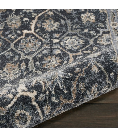 Nourison MOROCCAN CELEBRATION Area Rug kathy ireland Home Moroccan Celebration Runner Area Rug KI385-Navy