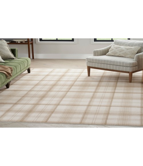 Nourison Grafix Ivory Beige GRF03 7 ft. 10 in. X 9 ft. 10 in. Rectangle Rug