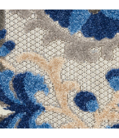 Nourison Aloha Area Rug ALH17-Natural/Blue