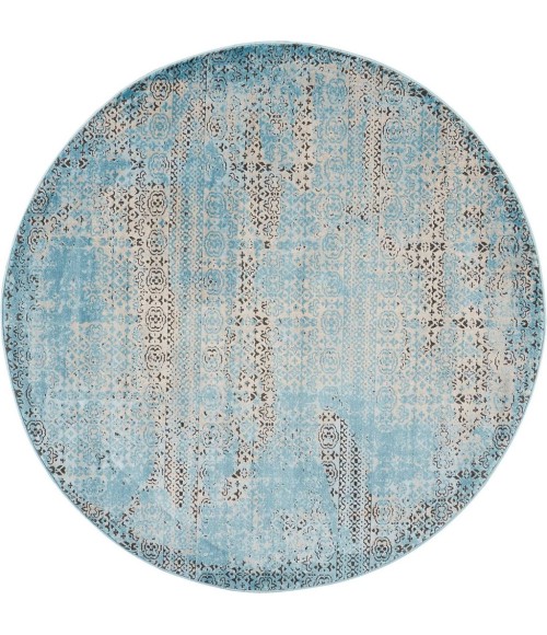 Nourison KARMA Area Rug Nourison Karma Round Area Rug KRM01-Blue