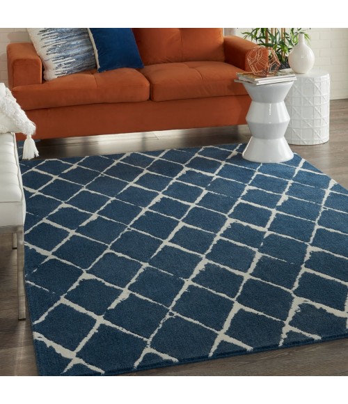 Nourison Twilight Area Rug TWI15 Navy 5'6" x 8'