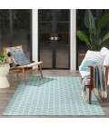 Nourison Twist Reversible Aqua TWS01 5 ft. X 7 ft. Rect. Rug