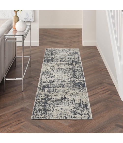 Nourison Quarry Ivory Grey QUA17 8 ft. Rect. Rug