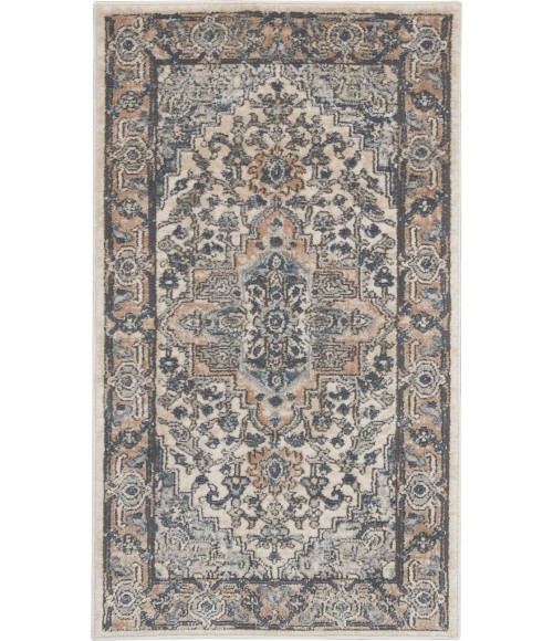 Nourison Quarry Ivory Grey QUA05 2 ft. X 4 ft. Rect. Rug