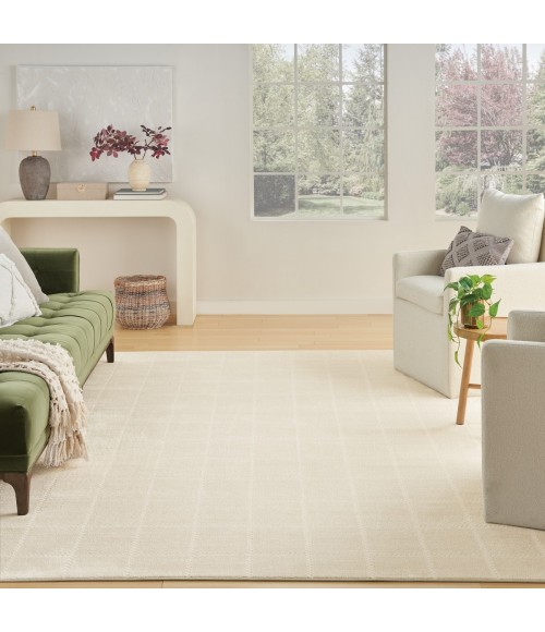 Nourison Serenity Home Ivory Cream SRH05 10 ft. X 14 ft. Rect. Rug