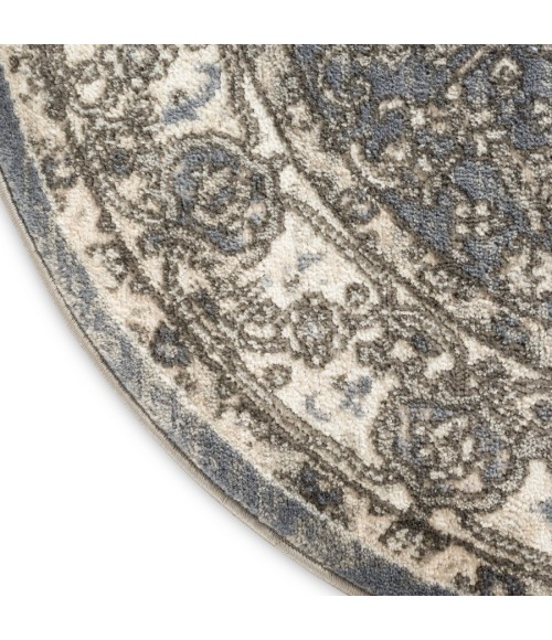 Nourison Home Concerto Blue CNC05 4 ft. Round Rug