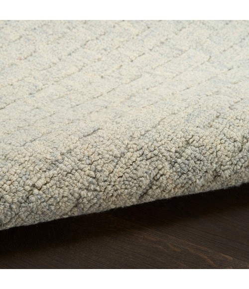 DKNY Pure Grids Light Blue PGR01 4 ft. X 6 ft. Rect. Rug