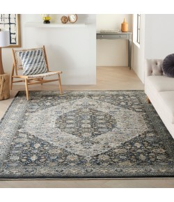 Nourison Starry Nights - Stn11 Grey Blue Area Rug 8 ft. X 10 ft. Rectangle Nourison Starry Nights - Stn11 Grey Blue Area Rug 8 ft. X 10 ft. Rectangle