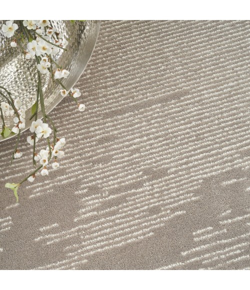Michael Amini Ma30 Star Area Rug SMR02 Taupe/Ivory 5'3" x 7'3"