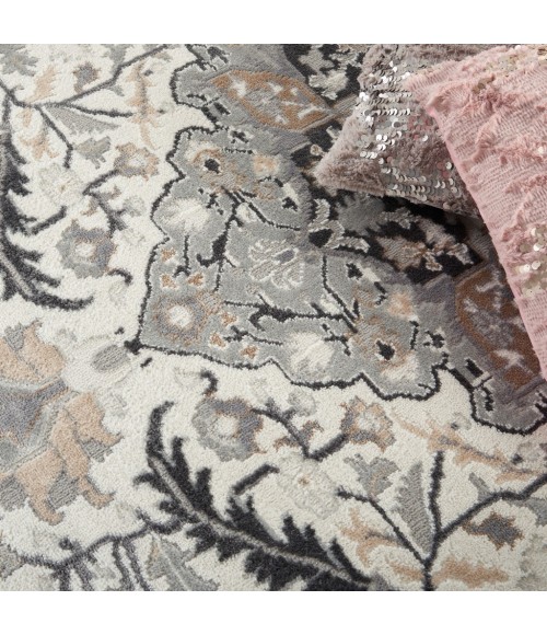 Nourison Elation Area Rug ETN09-Ivory Grey
