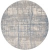 Calvin Klein Ck950 Rush - Ck950 Ivory Blue Area Rug 8 ft. X Round