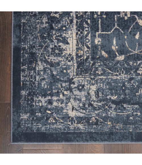 kathy ireland Home Malta Area Rug MAI11-Navy