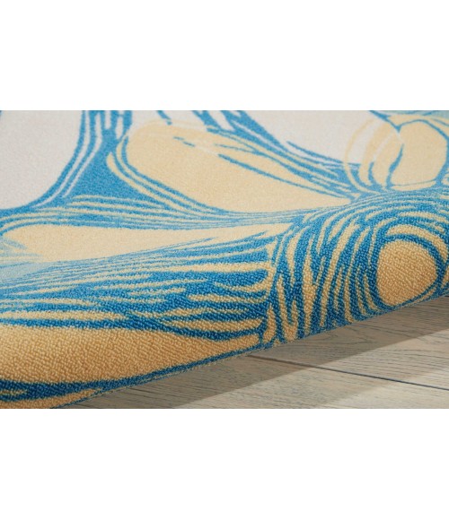 Nourison Home & Garden Area Rug RS022 Blue 10' x 13'