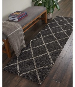 Nourison Brisbane - Bri03 Charcoal Area Rug 2 ft. 2 X 7 ft. 6 Rectangle