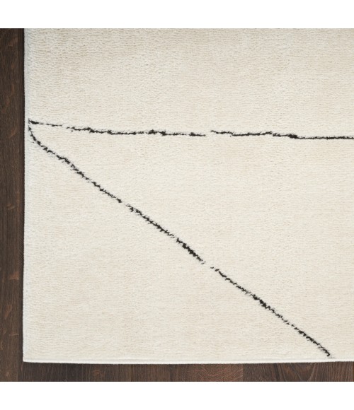 Nourison Modern Comfort Ivory Black Rug MNC02 4 ft. X 6 ft. Rect. - Rugs Town Nourison Modern Comfort Ivory Black MNC02 4 ft. X 6 ft. Rect. Rug